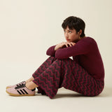 Pantalones KING LOUIE Border Palazzo Estelle Zigzag