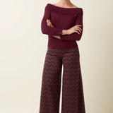 Pantalones KING LOUIE Border Palazzo Estelle Zigzag