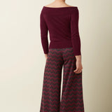 Pantalones KING LOUIE Border Palazzo Estelle Zigzag