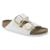 Birkenstock Big Buckle Birko-Flor esmaltado Patent White
