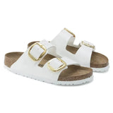 Birkenstock Big Buckle Birko-Flor esmaltado Patent White