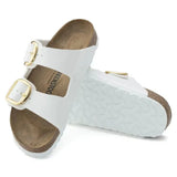 Birkenstock Big Buckle Birko-Flor esmaltado Patent White
