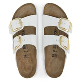 Birkenstock Big Buckle Birko-Flor esmaltado Patent White