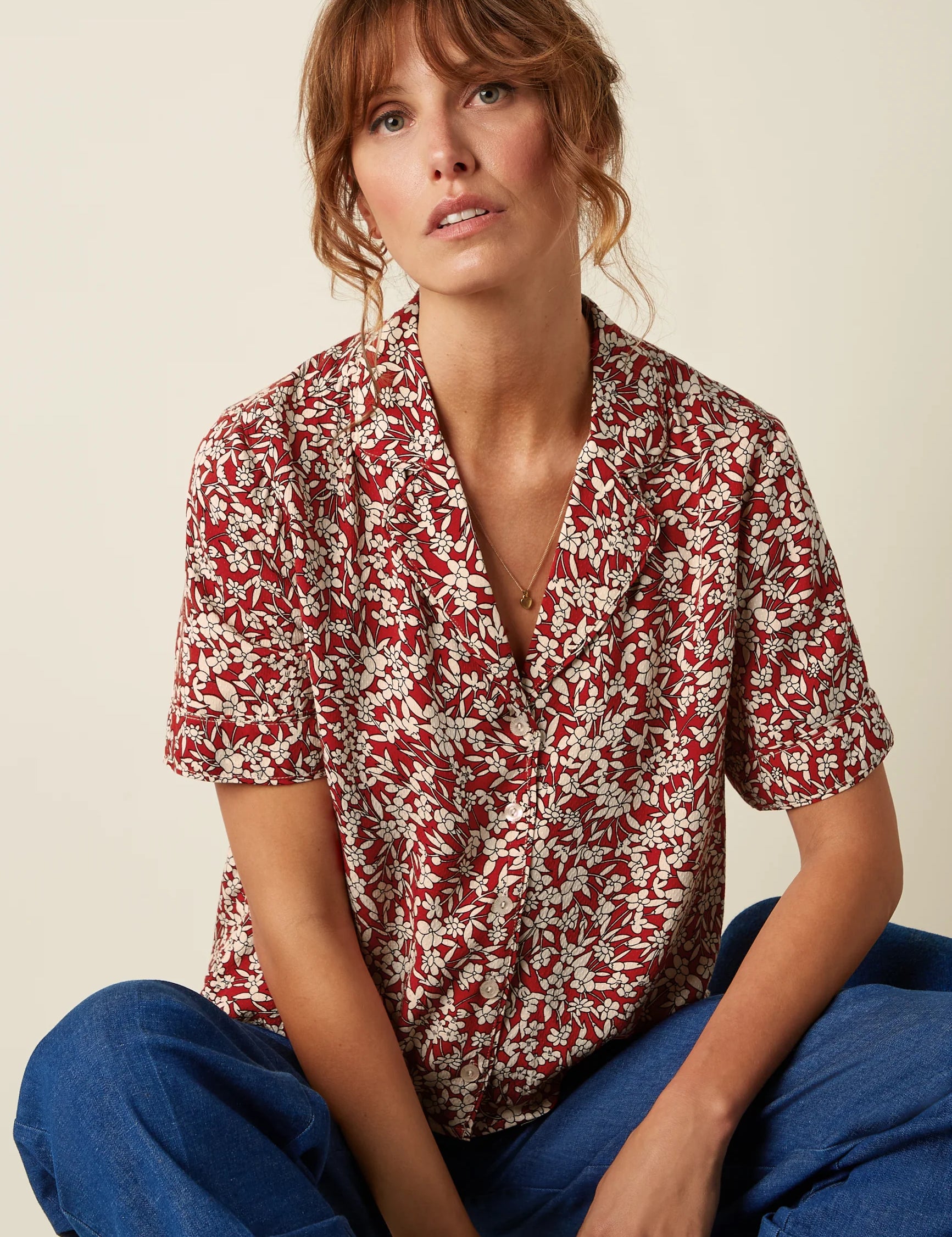 Blusa KING LOUIE Elsie Paradis Chili Red