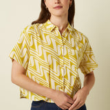Blusa KING LOUIE Evelina Laguna Woven Spring Yellow
