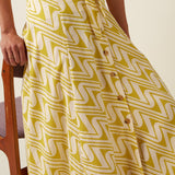 Falda KING LOUIE Judy Laguna Woven Spring Yellow