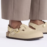 Zuecos BIRKENSTOCK Tokio Piel nubuc Sandcastle