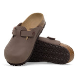 Zuecos BIRKENSTOCK Boston Kids Birko-Flor Nubuck Mocca