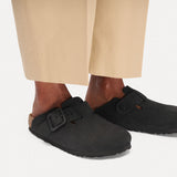 Zuecos BIRKENSTOCK Boston Wire Buckle Piel Nubuc Black