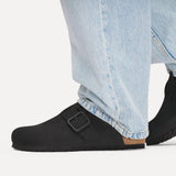 Zuecos BIRKENSTOCK Boston Wire Buckle Piel Nubuc Black