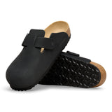 Zuecos BIRKENSTOCK Boston Wire Buckle Piel Nubuc Black