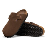 Zuecos BIRKENSTOCK Boston Ante Plantilla Blanda Carafe
