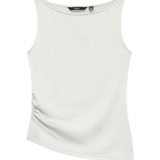 Camiseta VERO MODA Kira Boat Neck Snow White