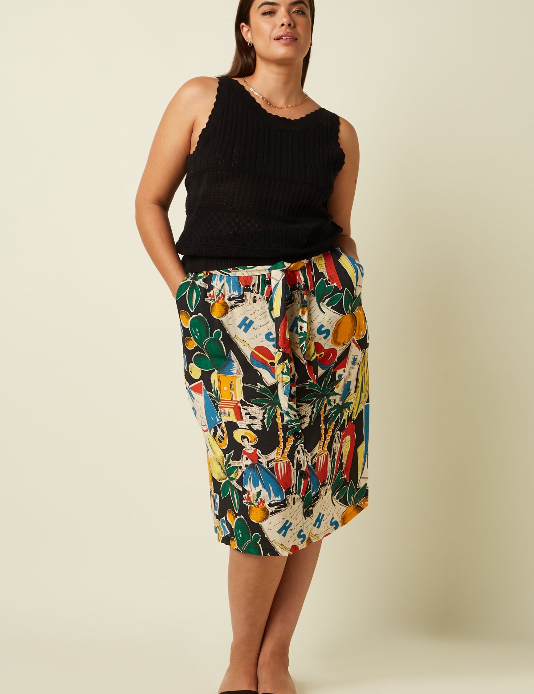 Falda KING LOUIE Lola Tropez Black