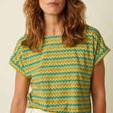 Camiseta KING LOUIE Aria Knot Saro Spring Yellow