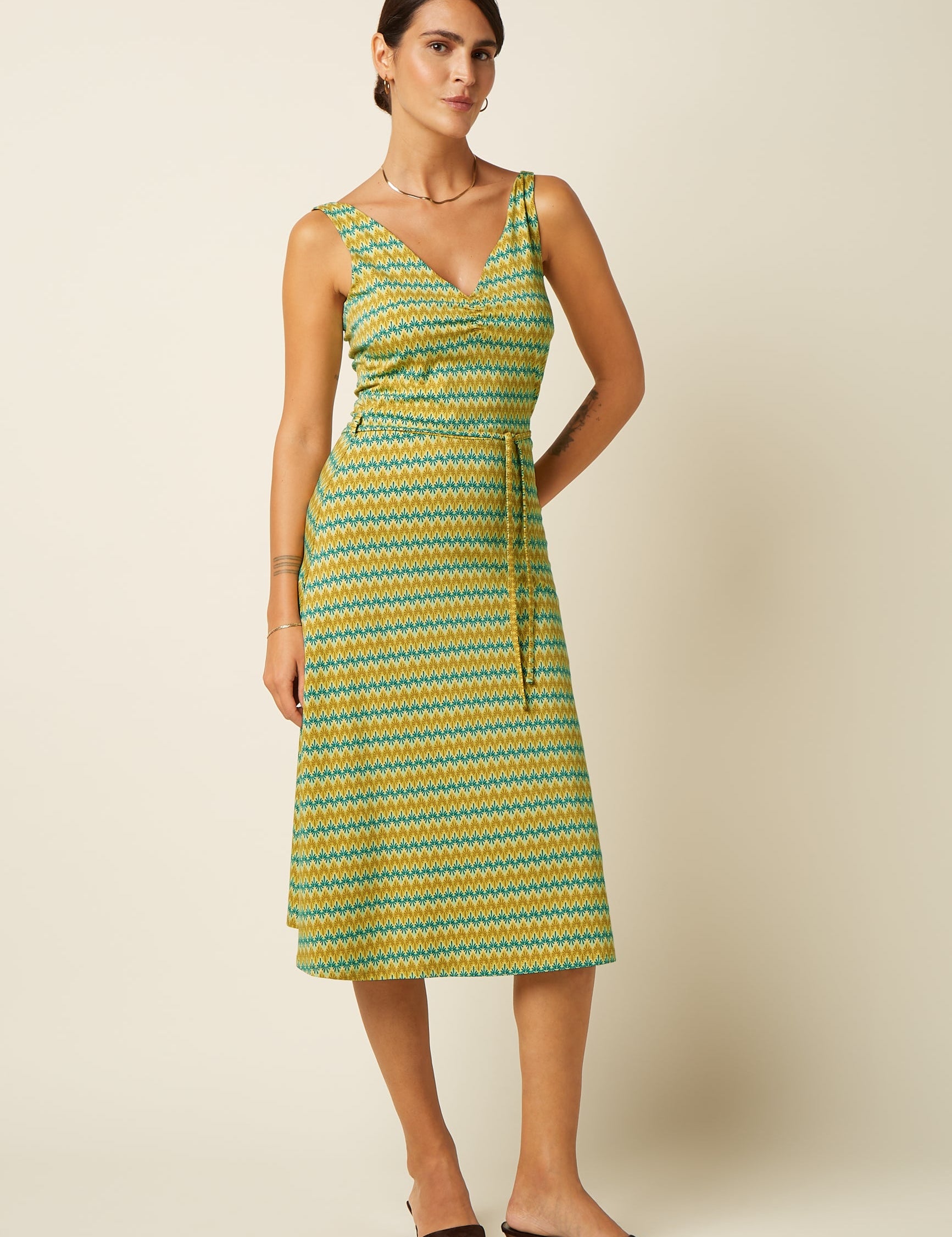 Vestido KING LOUIE Anna Saro Spring Yellow