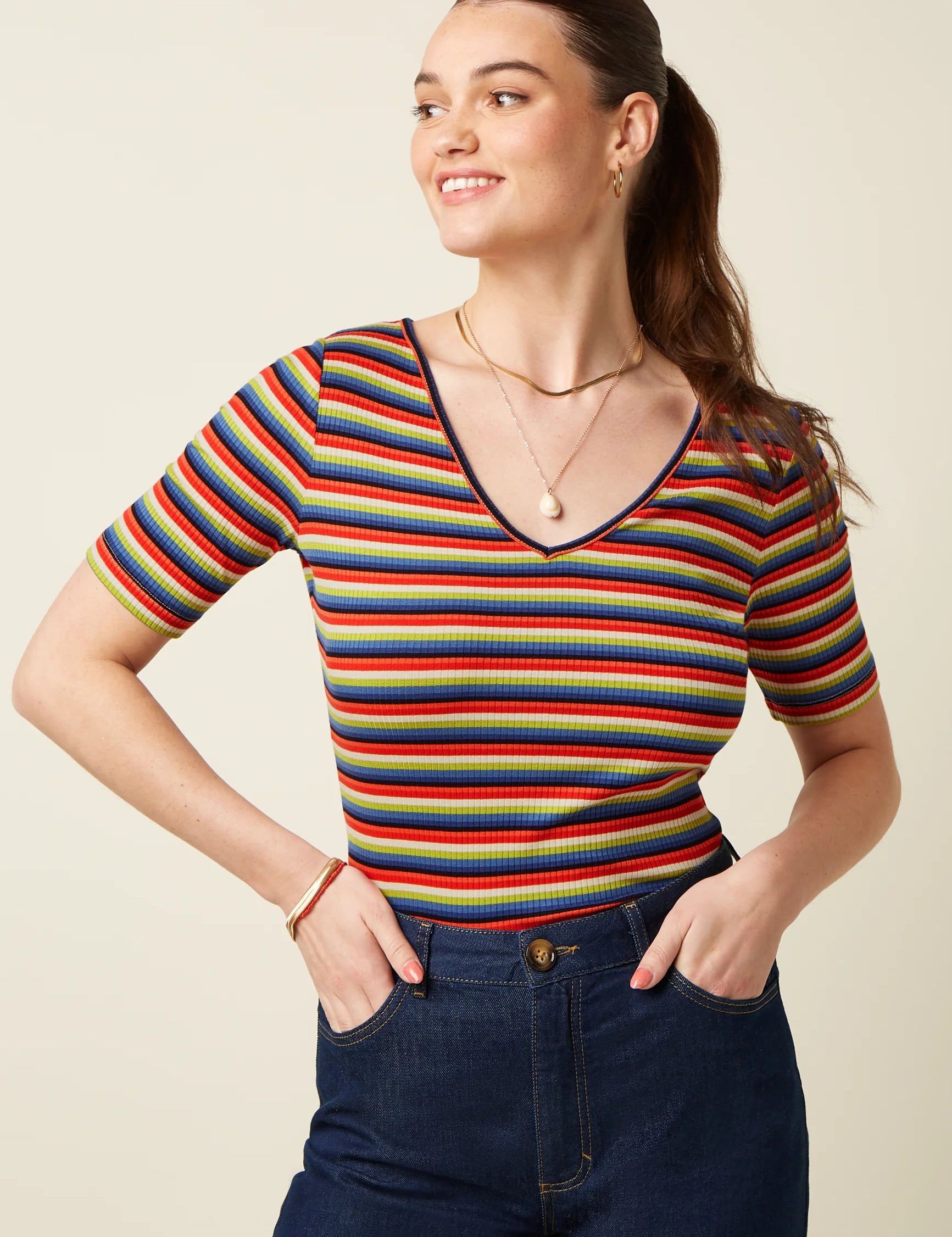 Top KING LOUIE Carice V Samui Stripe