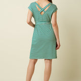 Vestido KING LOUIE Manon Chopito Stripe Ultra Green