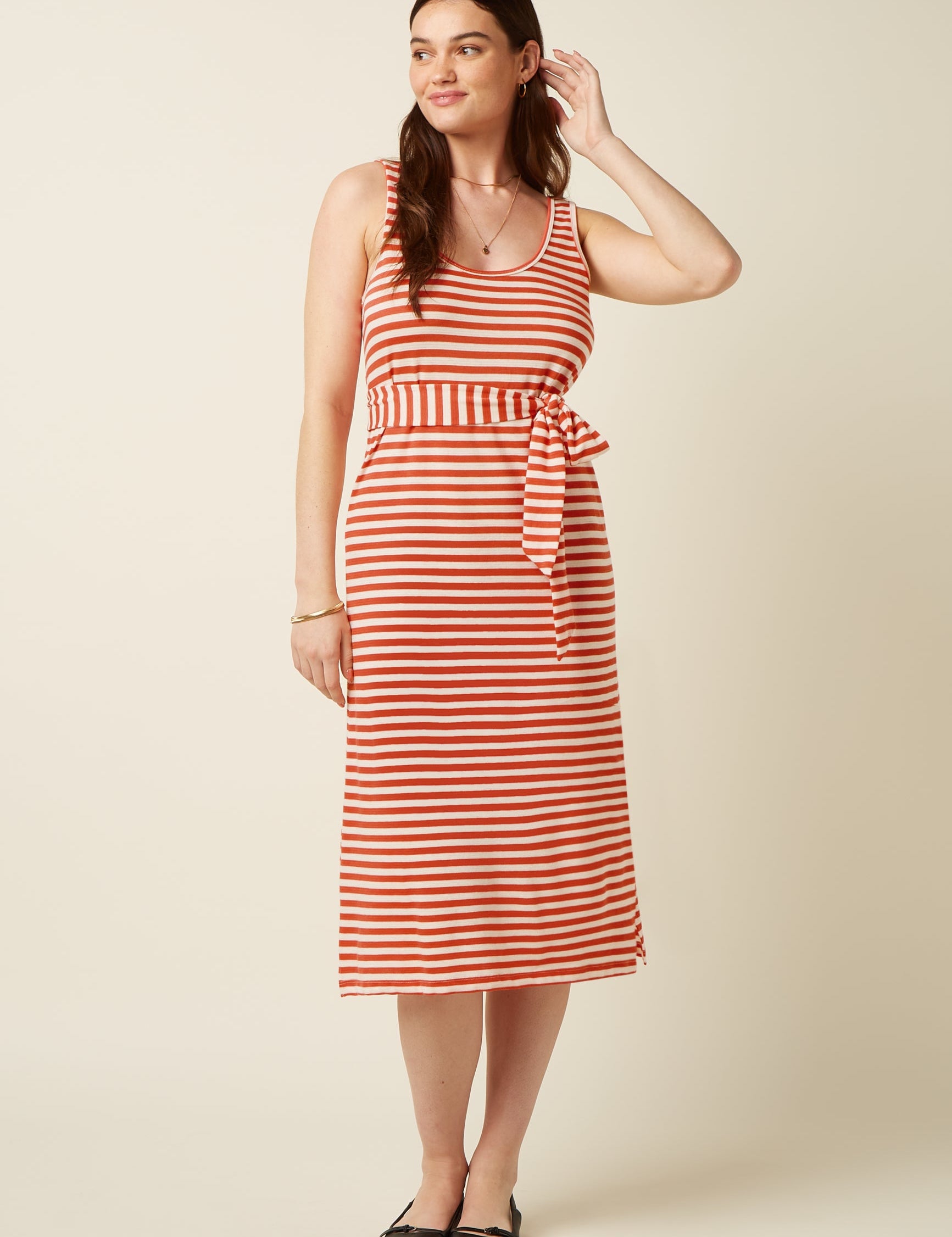 Vestido KING LOUIE Brigitta Chopito Stripe Summer Fig