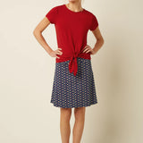 Camiseta KING LOUIE Tulum Knot Chili Red