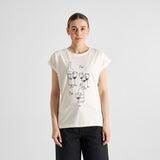 Camiseta DEDICATED Visby Oui Wine Off-White