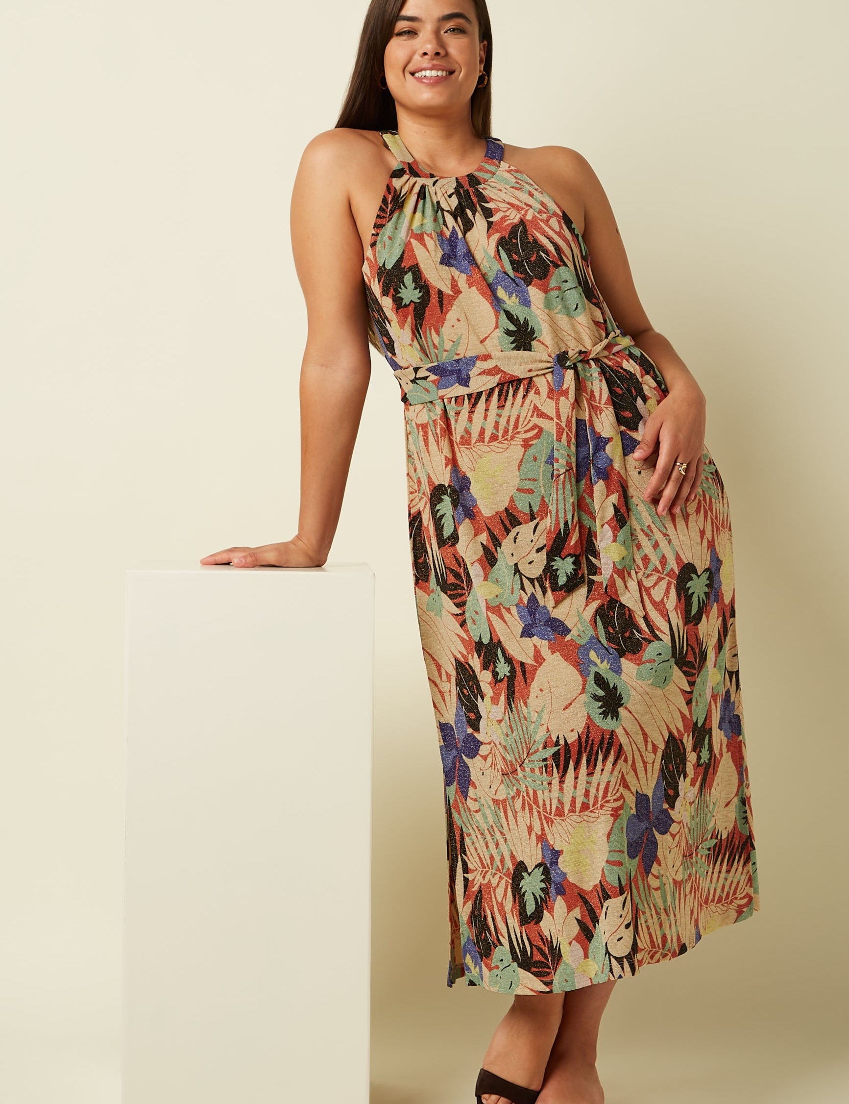 Vestido KING LOUIE Virna Mola Langoustino Orange