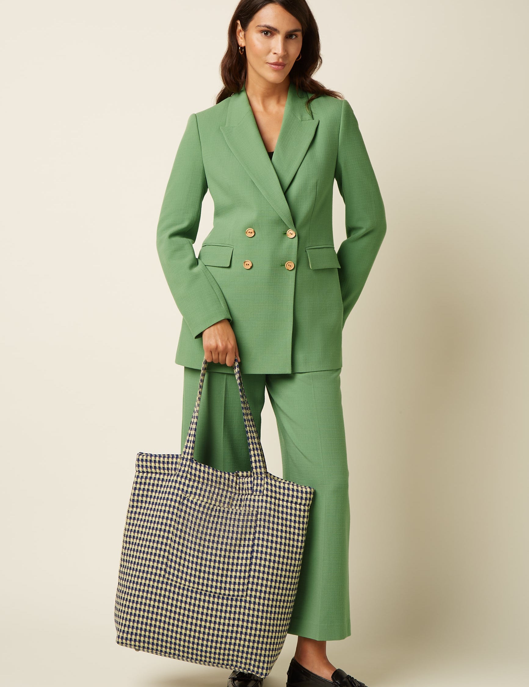 Bolso KING LOUIE Shopper Pretty Check Mazarine