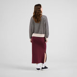 Falda DEDICATED Kvarnvik Rib Fig Red