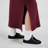 Falda DEDICATED Kvarnvik Rib Fig Red