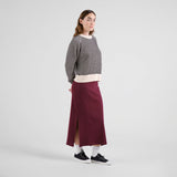 Falda DEDICATED Kvarnvik Rib Fig Red
