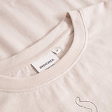 Camiseta DEDICATED Vadstena Star Boots Oat White