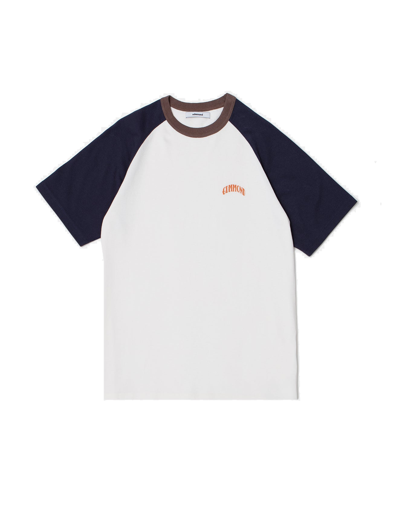 Camiseta EDMMOND Home Run Plain Off White - flat frontal con fondo transparente