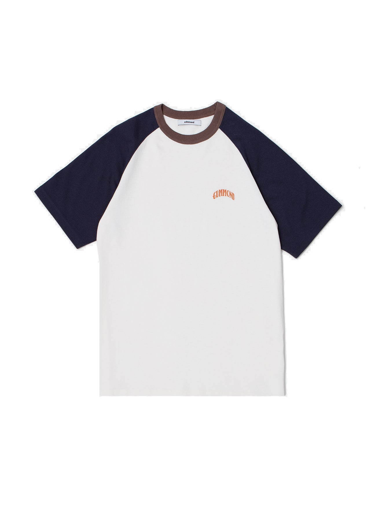 Camiseta EDMMOND Home Run Plain Off White - flat frontal con fondo transparente