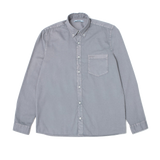 Camisa EDMMOND Mini Logo Plain Grey - flat frontal con fondo transparente