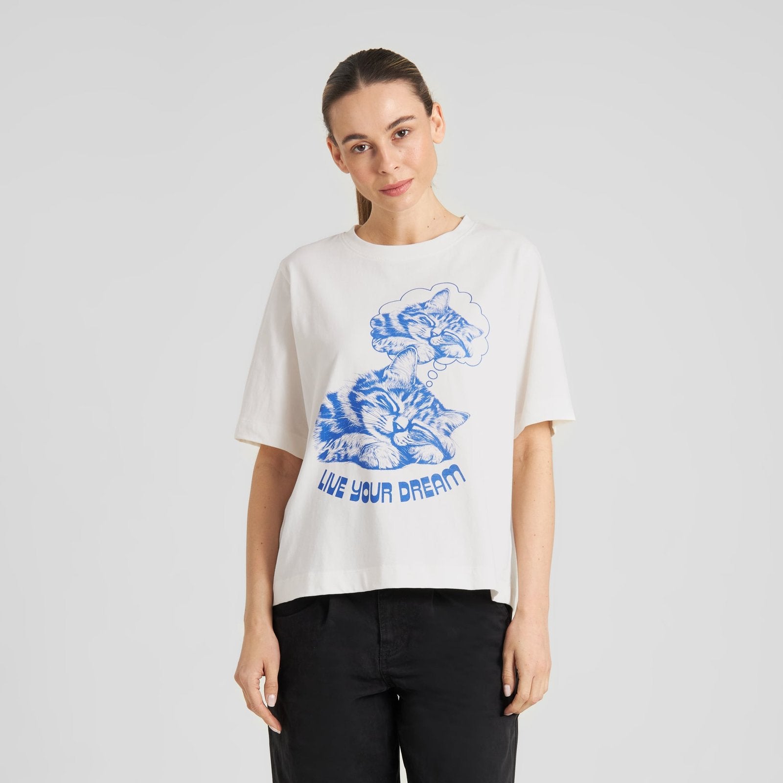 Camiseta DEDICATED Vadstena Live Your Dream Off-White