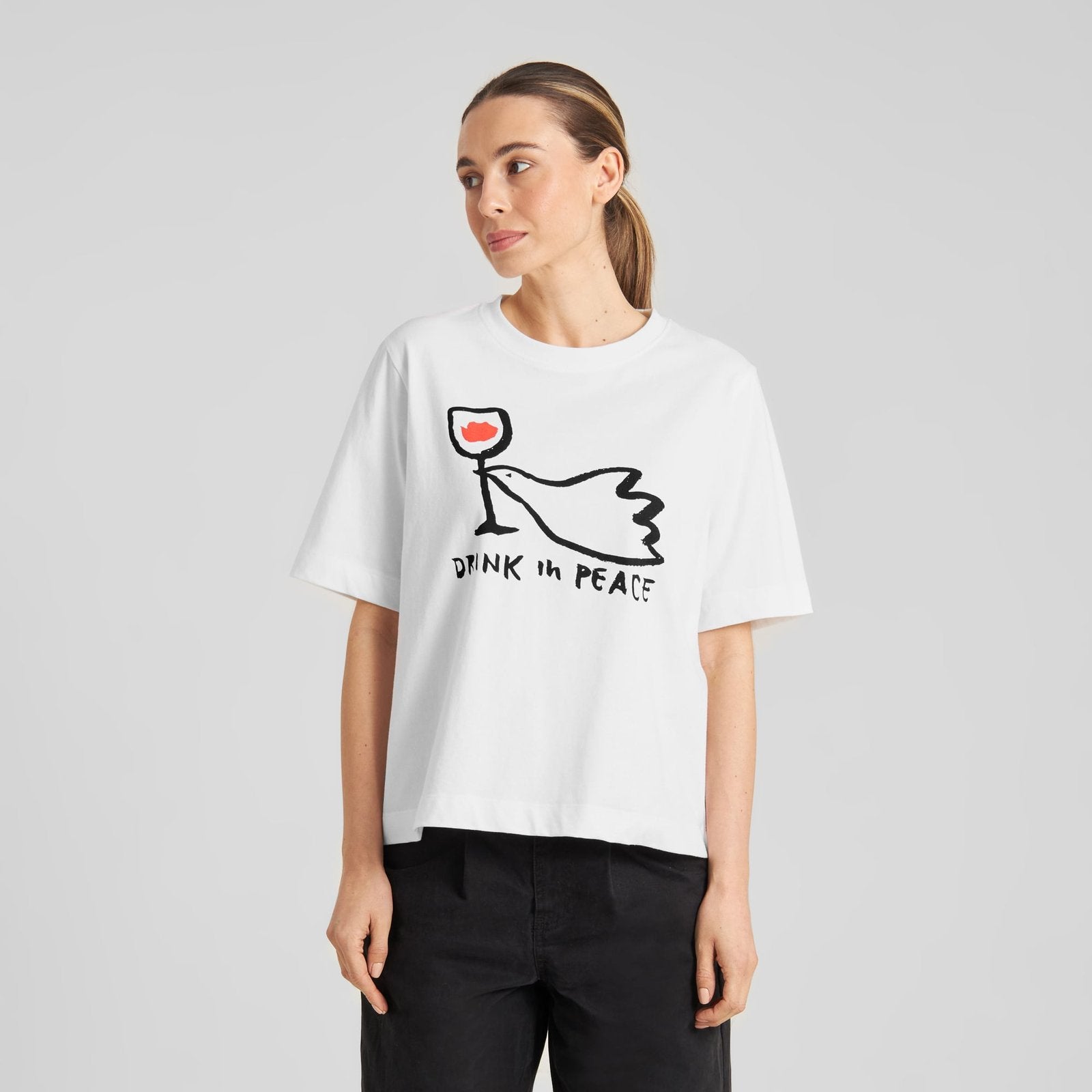 Camiseta DEDICATED Vadstena Drink In Peace White