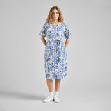 Vestido DEDICATED Orrefors Ocean Squares Oat White