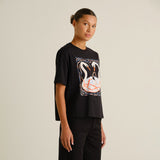 Camiseta DEDICATED Vadstena Painted Swans - Black - vista oficial 3