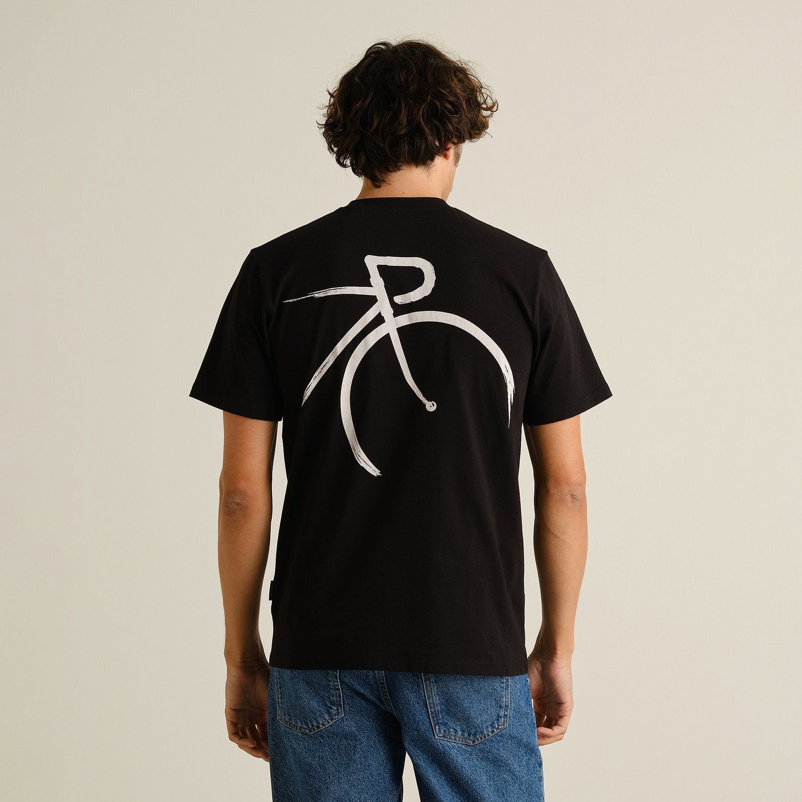 Camiseta DEDICATED Stockholm Painted Side Bike - Black - vista oficial 3