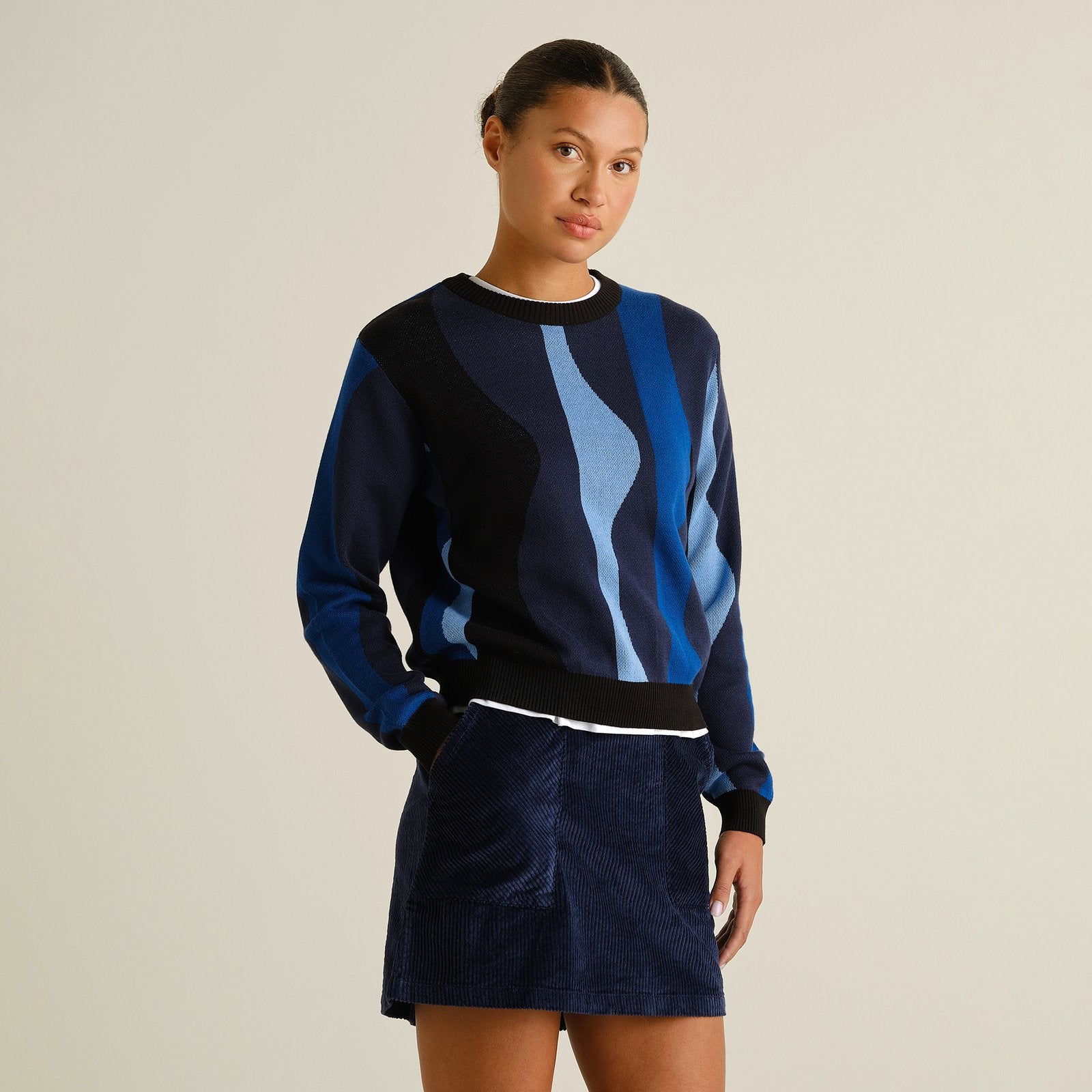 Jersey DEDICATED Arendal Wavy Stripe - Blue - vista oficial 2