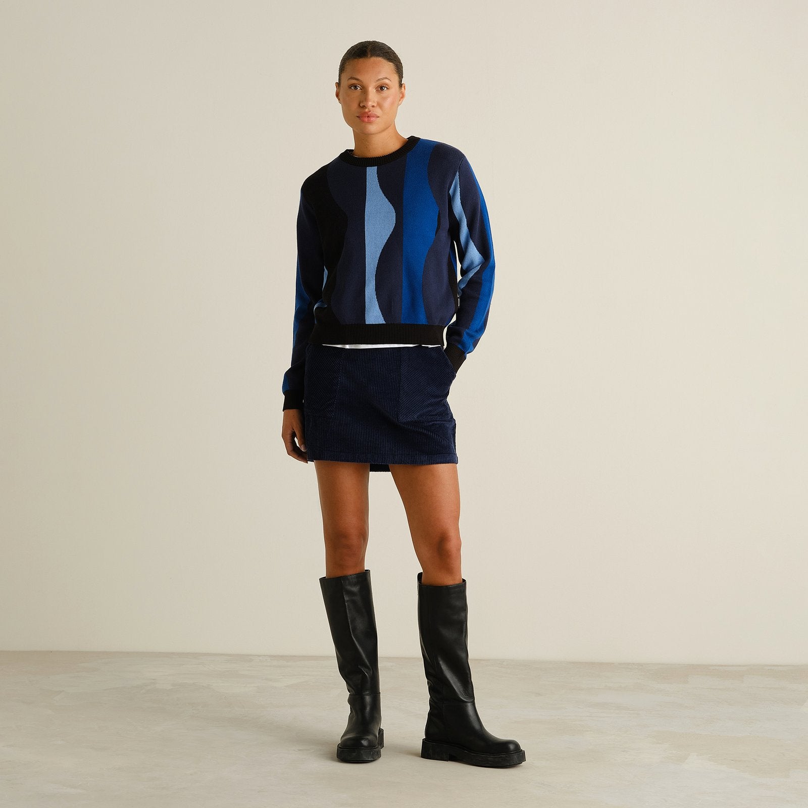 Jersey DEDICATED Arendal Wavy Stripe - Blue - vista oficial 4