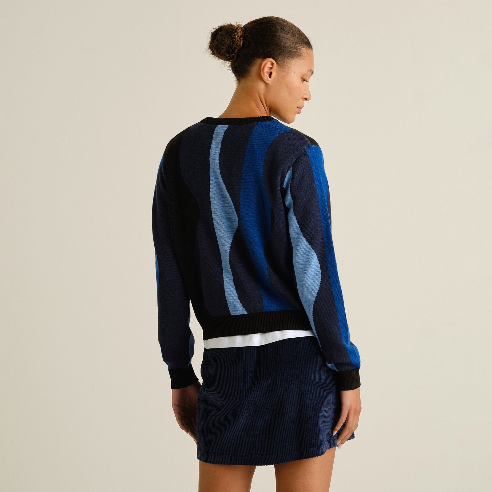 Jersey DEDICATED Arendal Wavy Stripe - Blue - vista oficial 3
