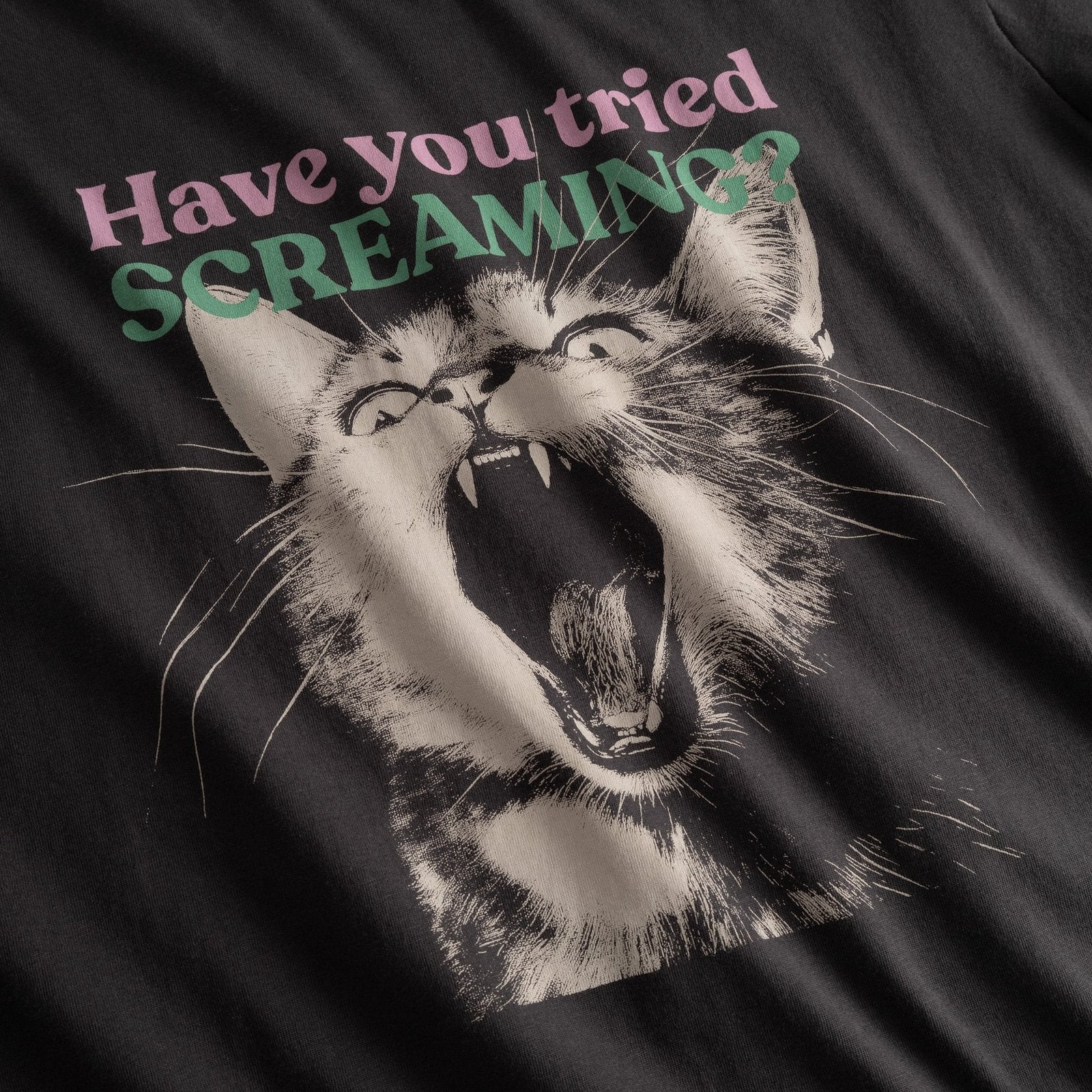 Camiseta DEDICATED Vadstena Screaming Cat - Charcoal - vista oficial 2