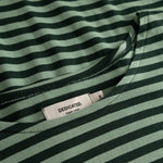Camiseta DEDICATED Humledal Stripes - Dark Green/Granite Green - vista oficial 5