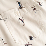 Camisa DEDICATED Lunnevik Ski Team - Oat White - vista oficial 8