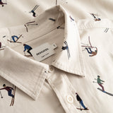 Camisa DEDICATED Lunnevik Ski Team - Oat White - vista oficial 6