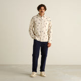 Camisa DEDICATED Lunnevik Ski Team - Oat White - vista oficial 4