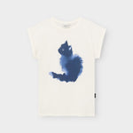 Camiseta DEDICATED Visby Watercolor Cat - Off-White - vista oficial 1