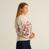 Jersey DEDICATED Limhamn Folk Flower - Vanilla White - vista oficial 3