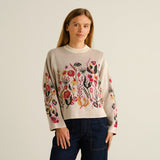 Jersey DEDICATED Limhamn Folk Flower - Vanilla White - vista oficial 2